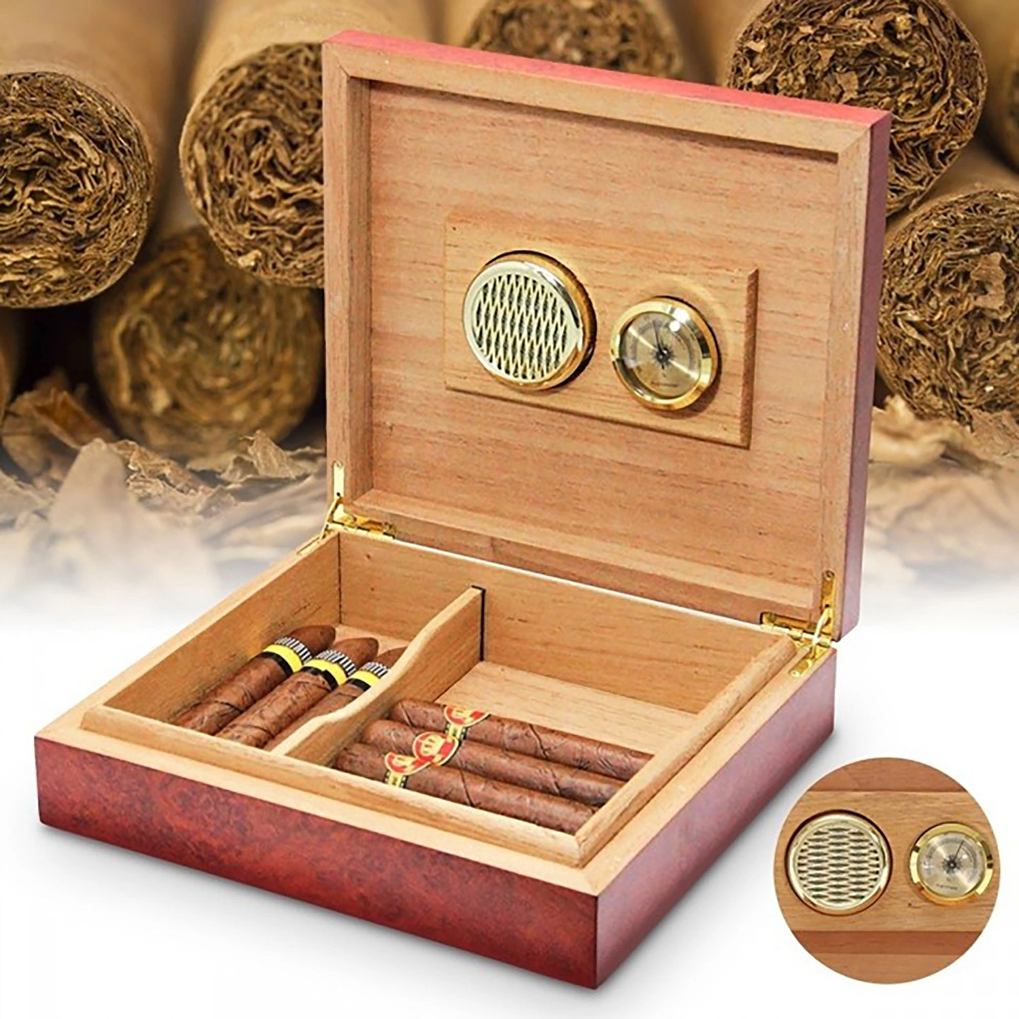 Premium Spanish Wooden Cigar Humidor